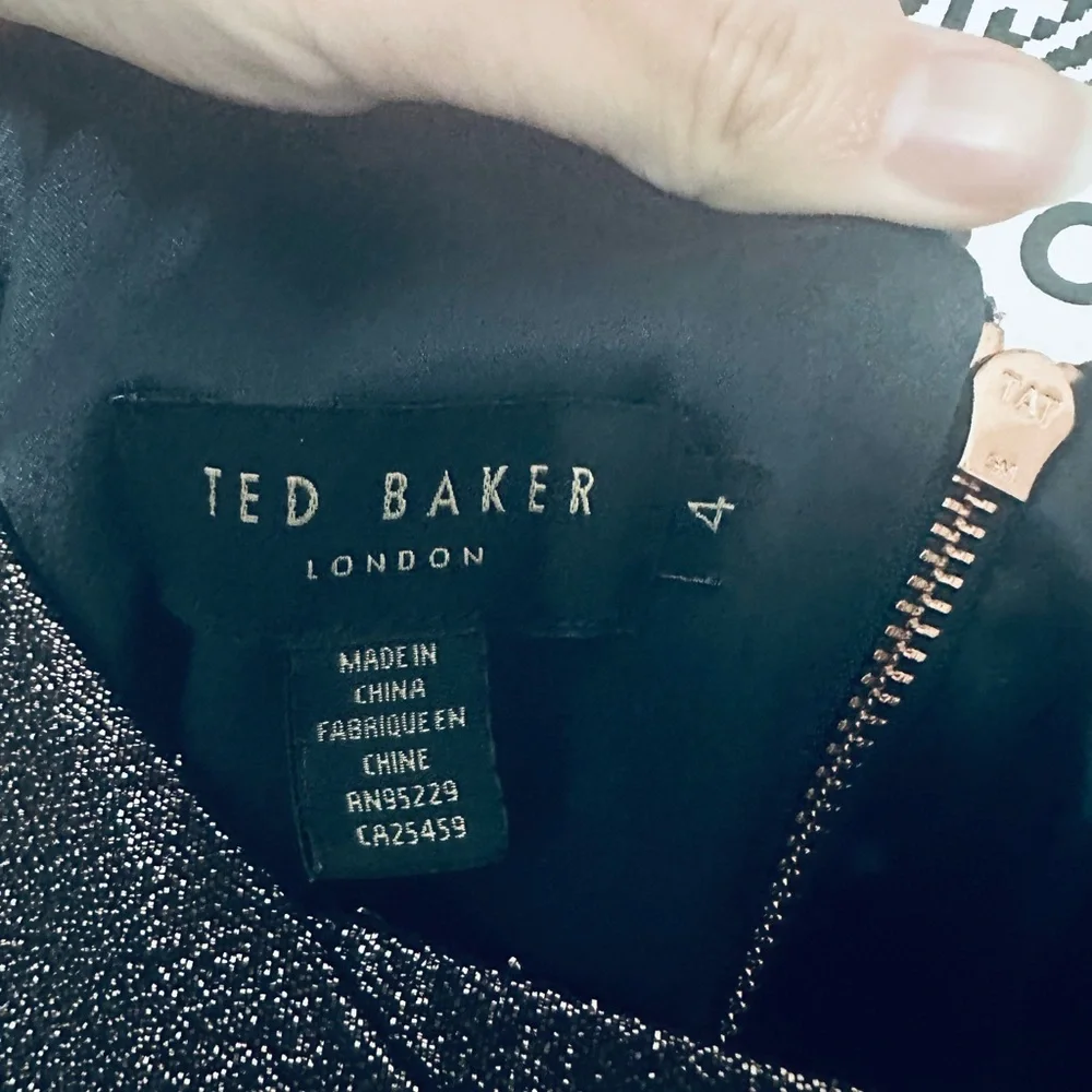 Ted Baker London Metallic One Shoulder Dress